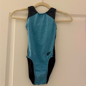 GK Blue and Black Kids Dance Costume